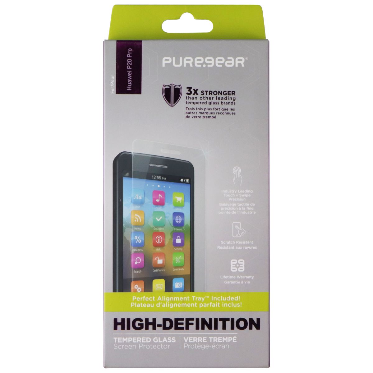 PureGear HD Tempered Glass Screen Protector for Huawei P20 Pro - Clear