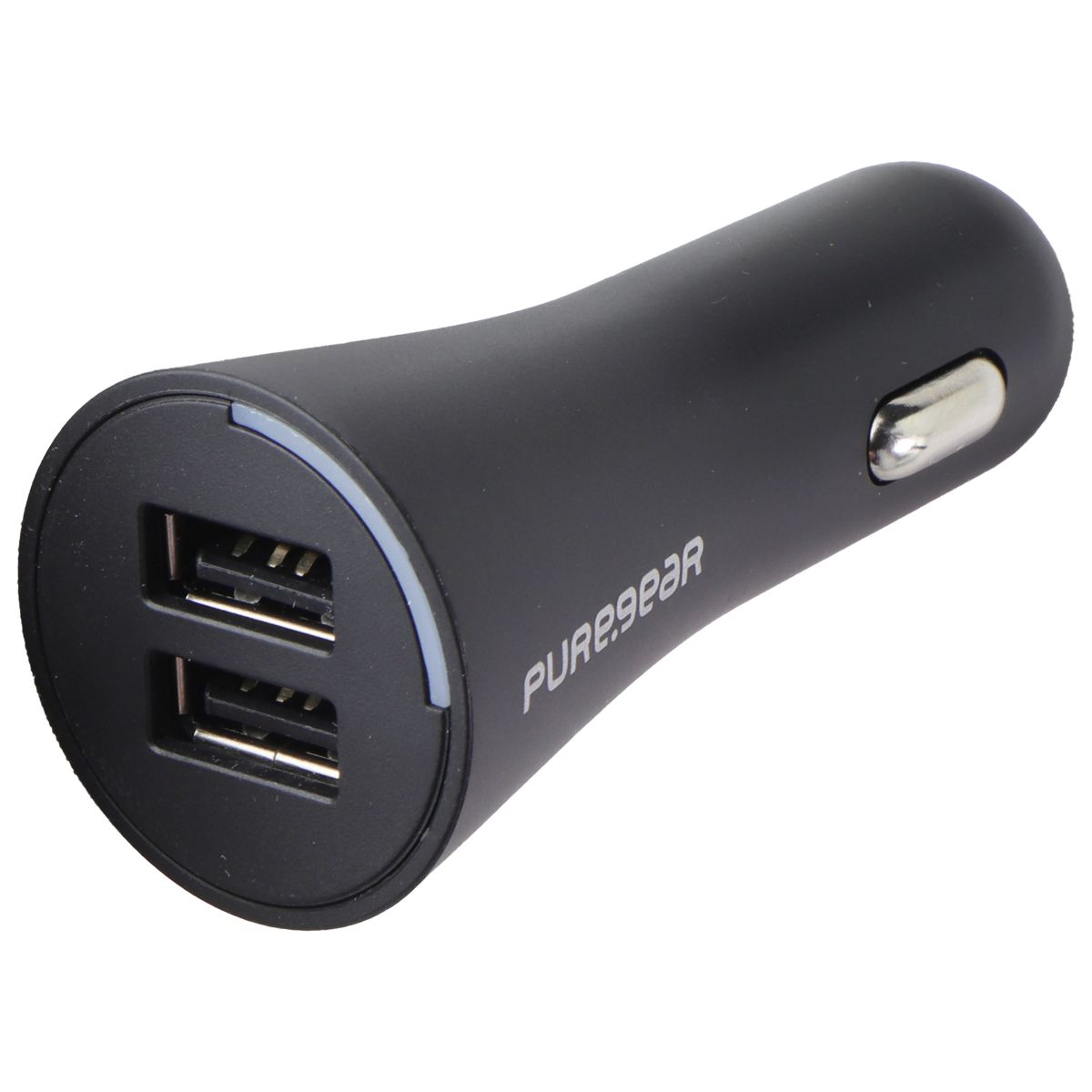 PureGear Universal 24W Dual Port USB-A Car Charger for Smart Devices - Black Cell Phone - Chargers & Cradles PureGear - Simple Cell Bulk Wholesale Pricing - USA Seller