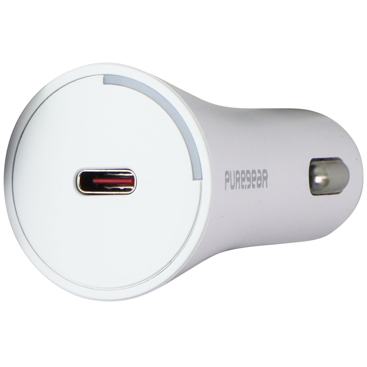 PureGear LightSpeed 20W Lightning 8-Pin to USB-C Car Charger - White Cell Phone - Cables & Adapters PureGear - Simple Cell Bulk Wholesale Pricing - USA Seller