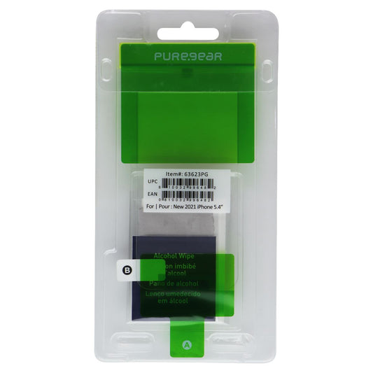 PureGear Tempered Glass for Apple iPhone 13 Mini - Clear (BULK) 63623PG Cell Phone - Screen Protectors PureGear - Simple Cell Bulk Wholesale Pricing - USA Seller