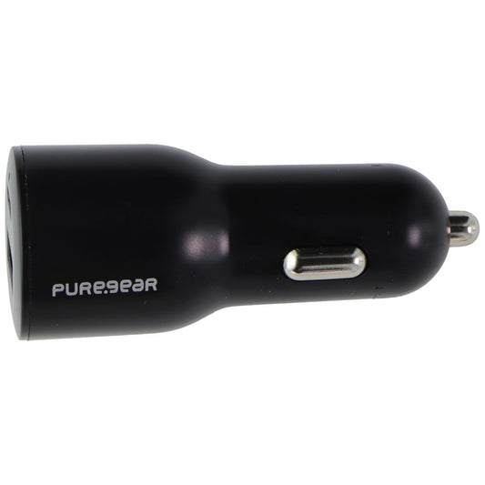 PureGear (42W) LightSpeed Car Charger with USB-C and USB-A Ports - Black Cell Phone - Chargers & Cradles PureGear    - Simple Cell Bulk Wholesale Pricing - USA Seller