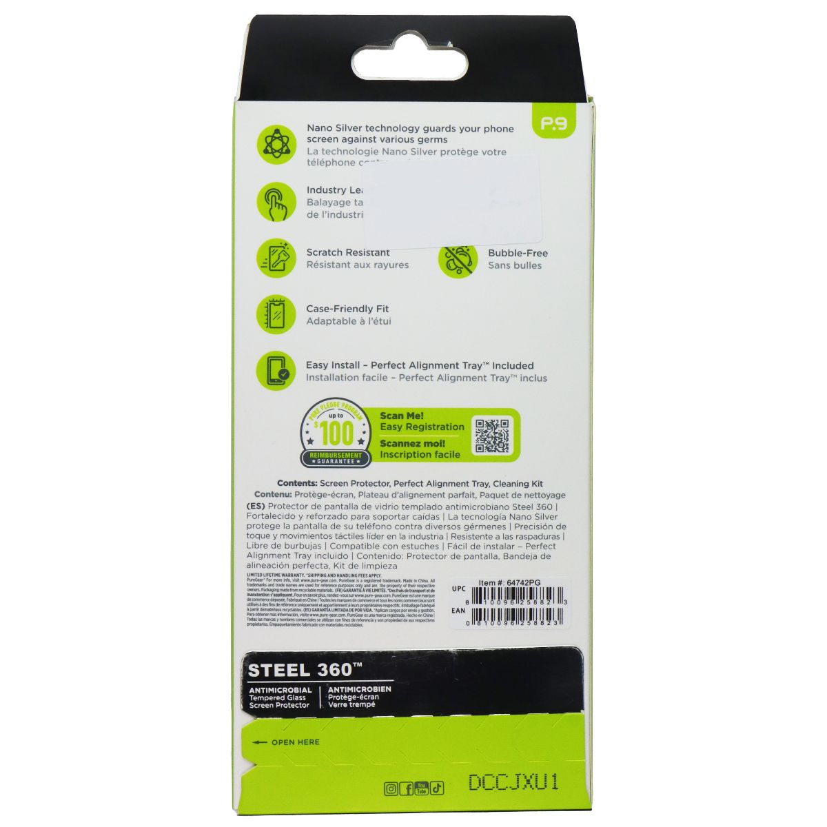PureGear Steel 360 Screen Protector for Samsung Galaxy S24 Ultra Cell Phone - Cases, Covers & Skins PureGear - Simple Cell Bulk Wholesale Pricing - USA Seller