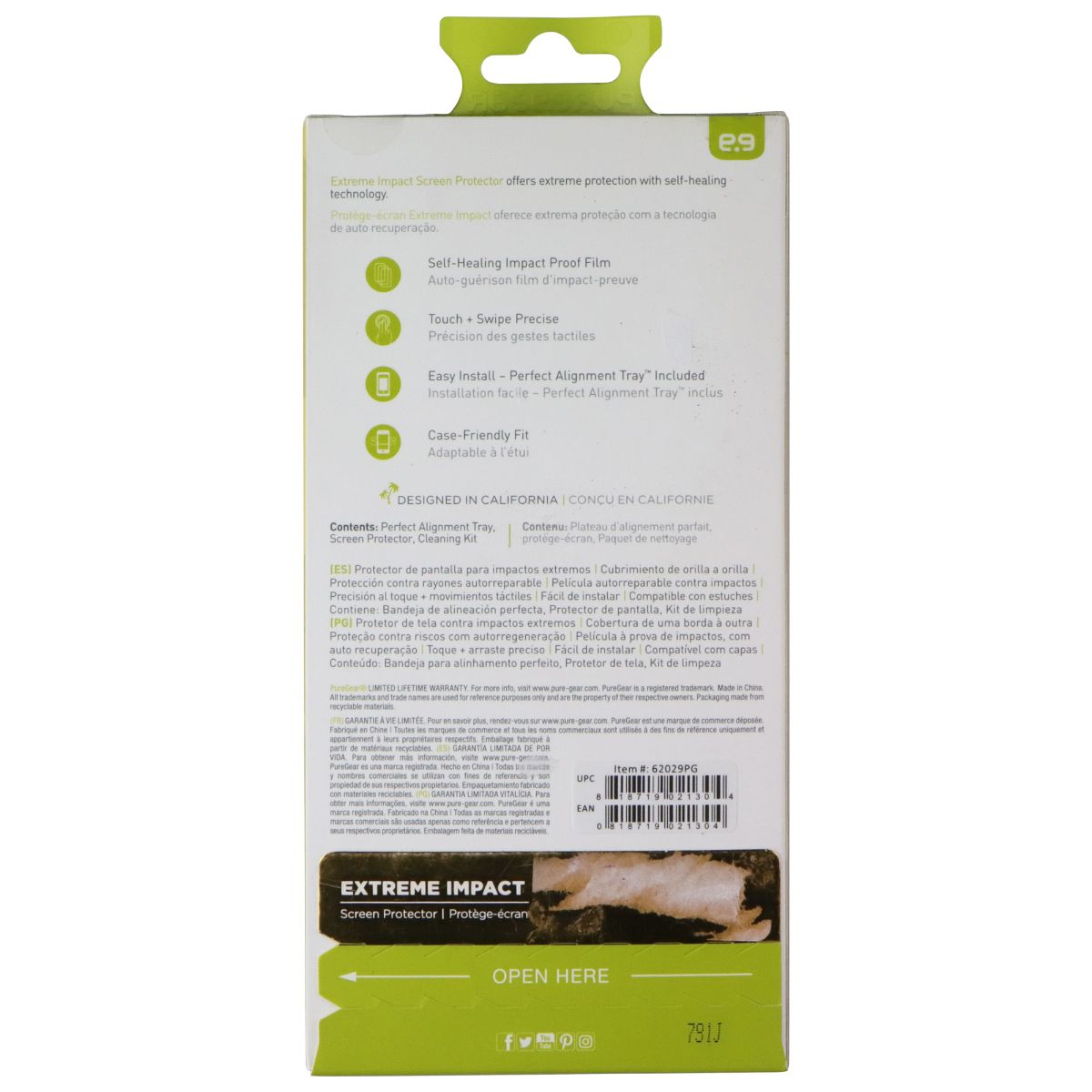 PureGear Extreme Impact Screen Protector w/Align Tray for Samsung Galaxy Note8