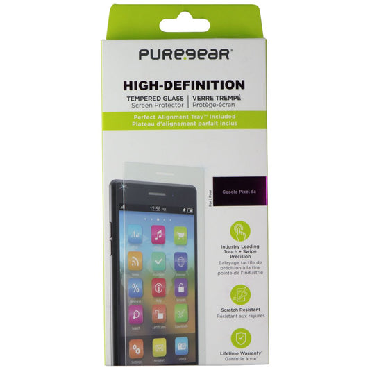 PureGear High-Definition Tempered Glass Screen Protector for Google Pixel 6a