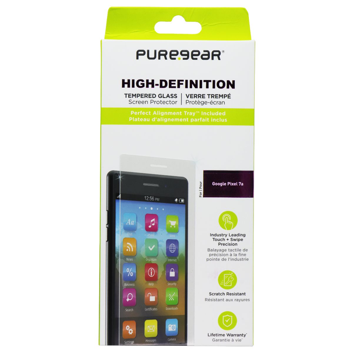 PureGear High-Definition Tempered Glass Screen Protector for Google Pixel 7a Cell Phone - Screen Protectors PureGear - Simple Cell Bulk Wholesale Pricing - USA Seller