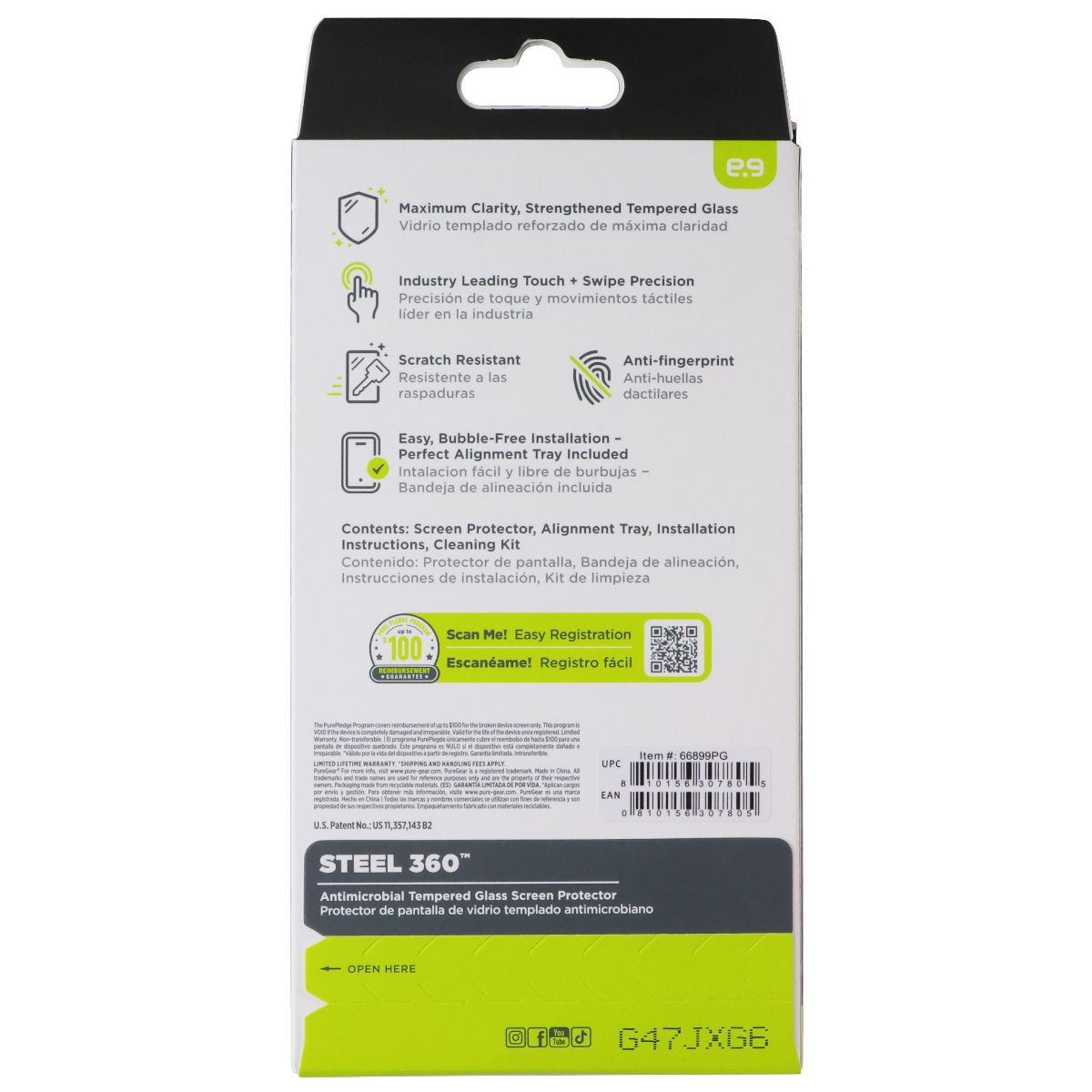 PureGear Steel 360 Tempered Glass Screen Protector for Samsung Galaxy S26 Ultra Cell Phone - Screen Protectors PureGear - Simple Cell Bulk Wholesale Pricing - USA Seller