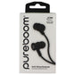 PureGear PureBoom 3.5mm Wired Lightweight Earbuds with Microphone - Black Portable Audio - Headphones PureGear - Simple Cell Bulk Wholesale Pricing - USA Seller