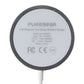 PureGear 15W Fast Magnetic Wireless Charger + Wall Adapter - Silver/White