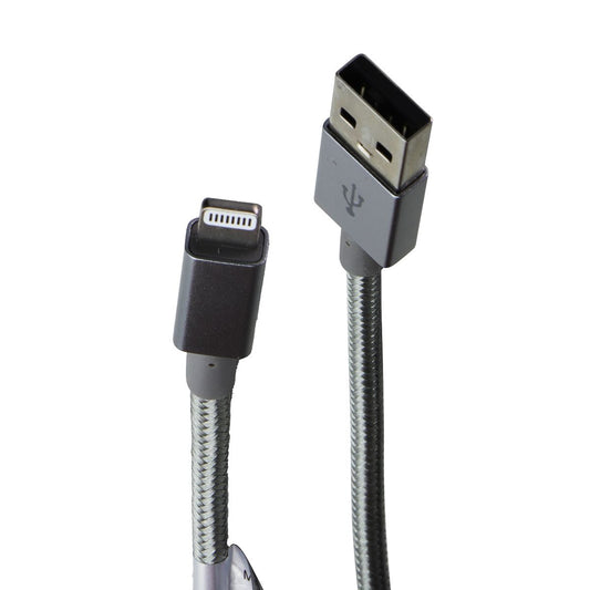 PureGear Braided USB-A to Lighting 8-Pin 10FT Charge Cable - Space Gray