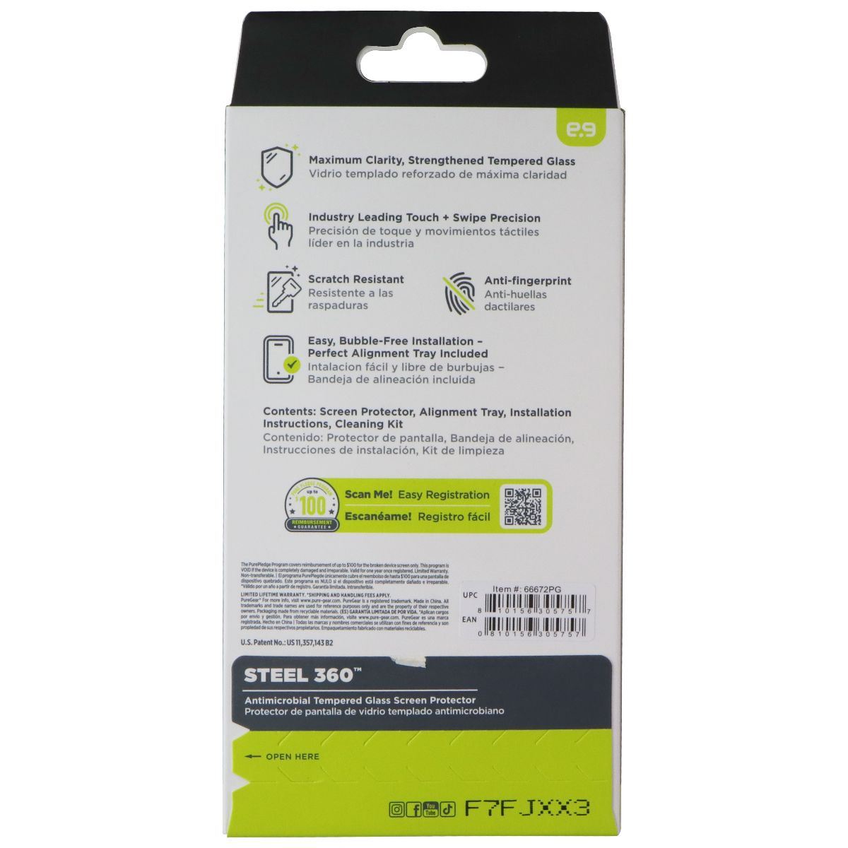 PureGear Steel 360 Tempered Glass Screen Protector for Apple iPhone 17