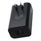 PureGear (24-Watt) Dual Port USB-A Wall charger - Black (62786PG) Cell Phone - Chargers & Cradles PureGear - Simple Cell Bulk Wholesale Pricing - USA Seller
