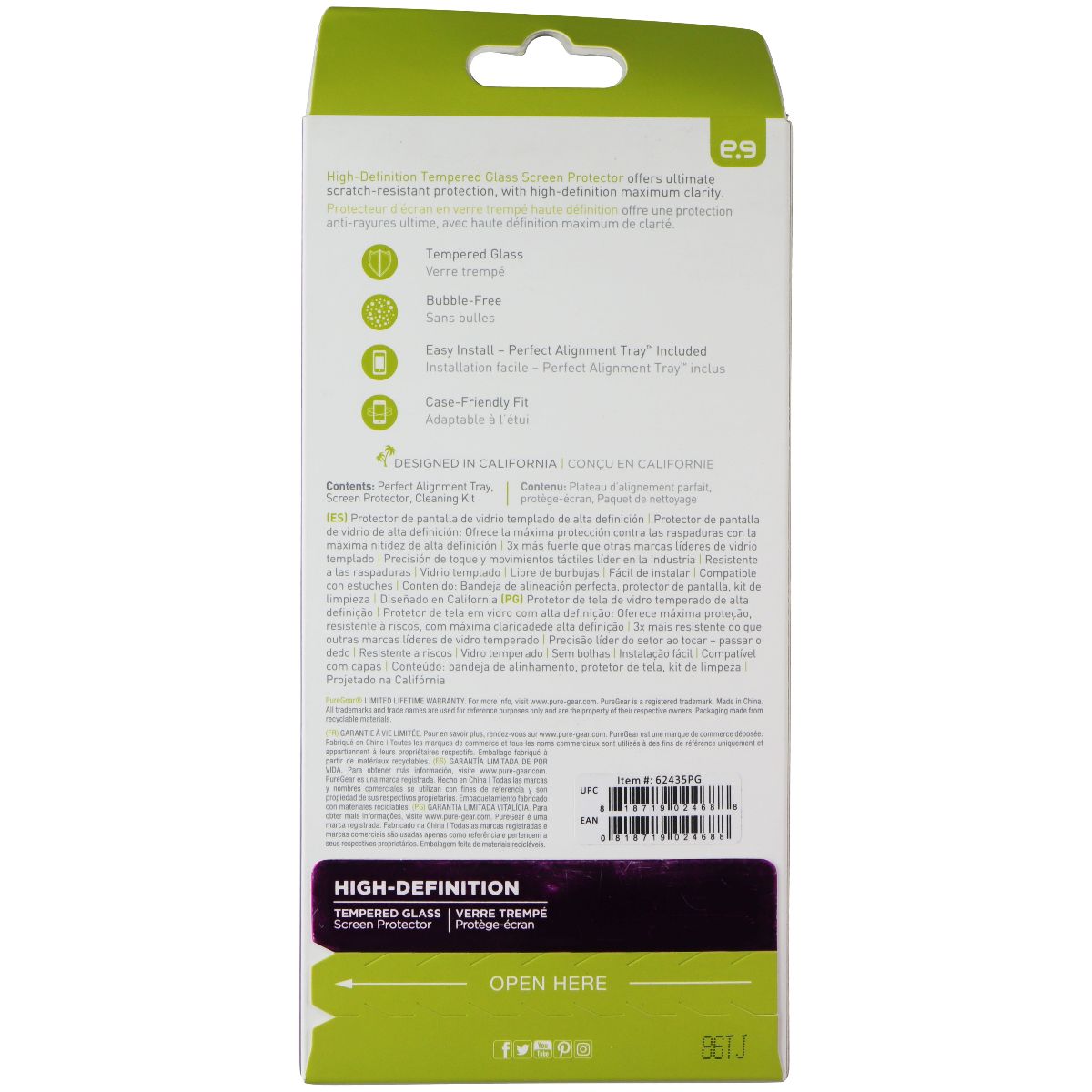 PureGear High-Definition Screen Protector for LG X Power 3 Cell Phone - Screen Protectors PureGear - Simple Cell Bulk Wholesale Pricing - USA Seller