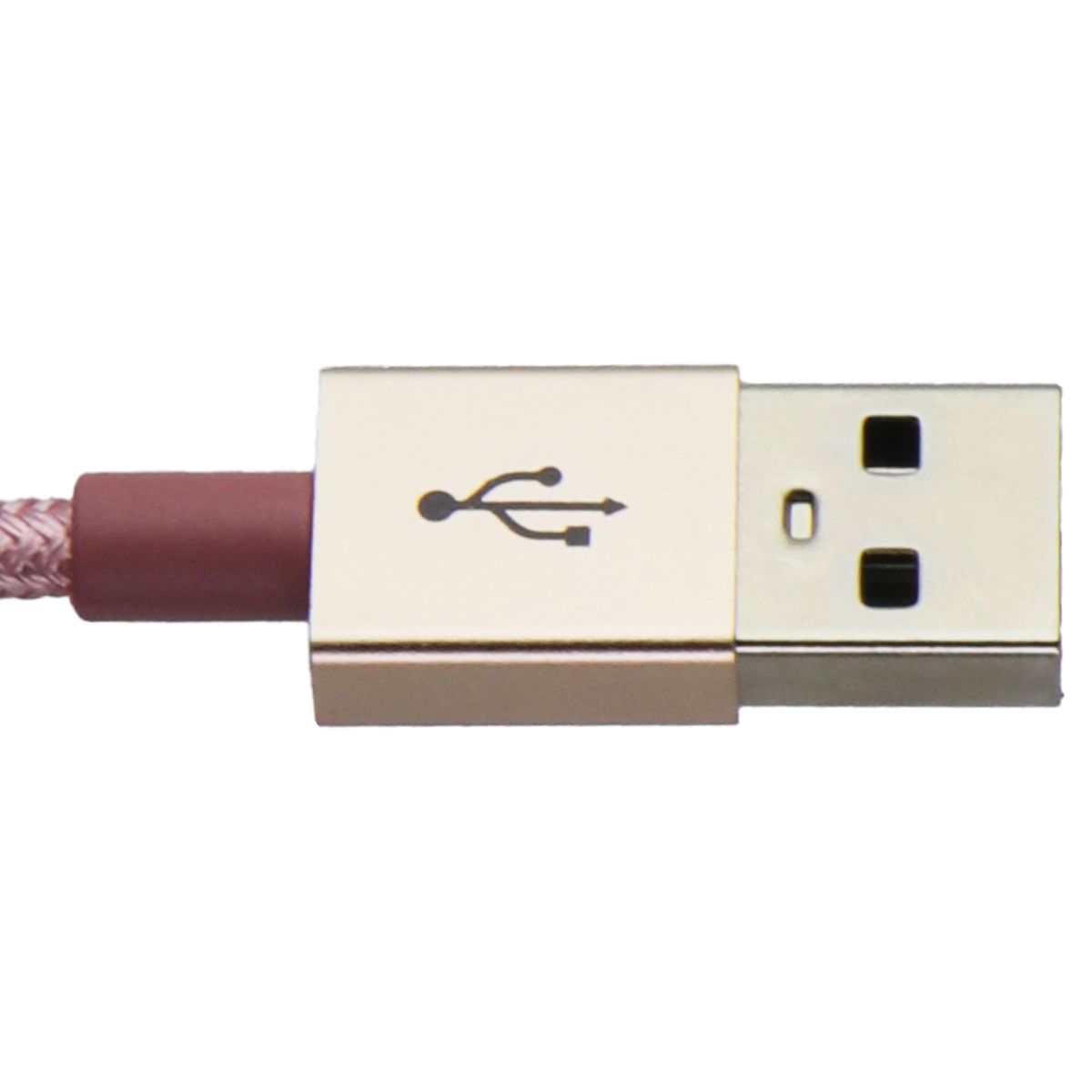 PureGear (4-Ft) USB to Lightning 8-Pin Braided Charging Cable - Pink Cell Phone - Cables & Adapters PureGear - Simple Cell Bulk Wholesale Pricing - USA Seller