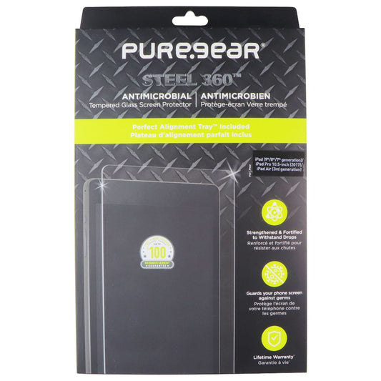 PureGear Steel 360 Series Tempered Glass for iPad (9/8/7) / Pro 10.5 / Air 3 iPad/Tablet Accessories - Screen Protectors PureGear - Simple Cell Bulk Wholesale Pricing - USA Seller