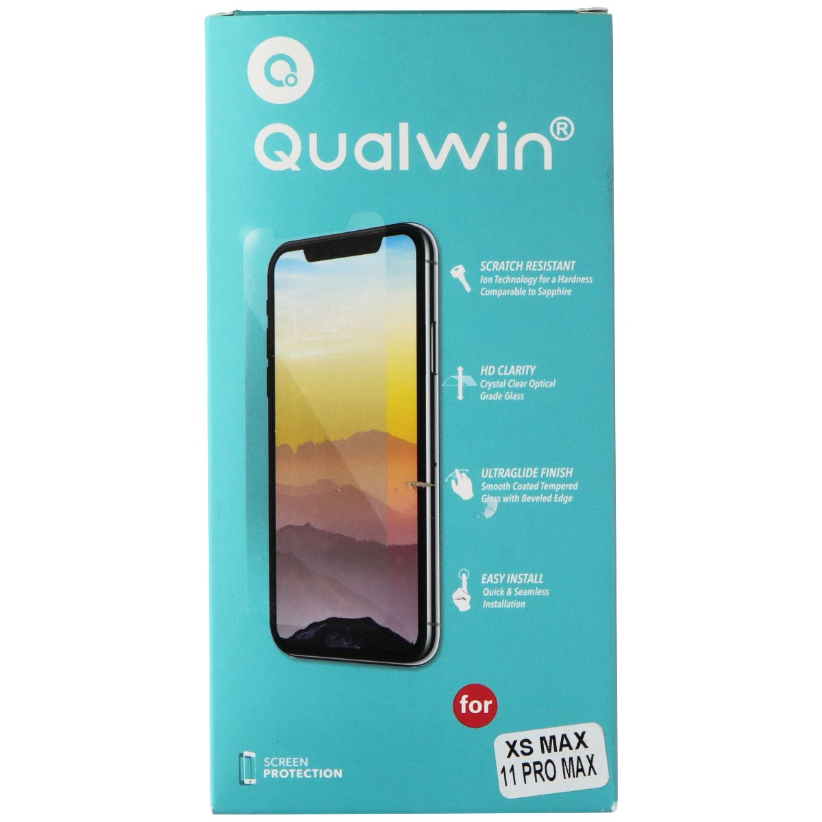 Qualwin Screen Protector for Apple iPhone 11 Pro Max/iPhone XS Max - 10 Pack Cell Phone - Screen Protectors Qualwin    - Simple Cell Bulk Wholesale Pricing - USA Seller