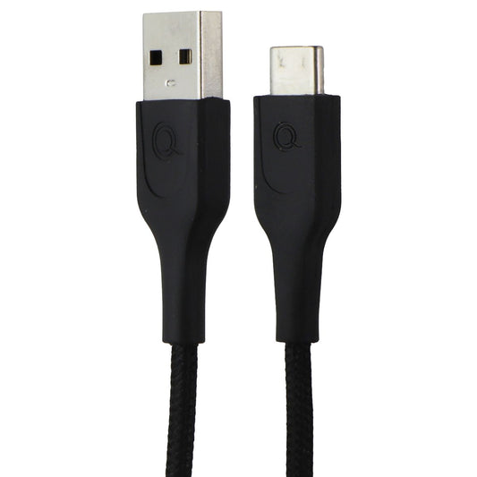 Quikcell 6ft Braided USB-A to USB-C Charging Cable - Black