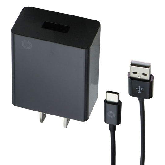 Quikcell Power Pack 2.4A Wall Charger with 4ft USB-A to USB-C Cable - Black
