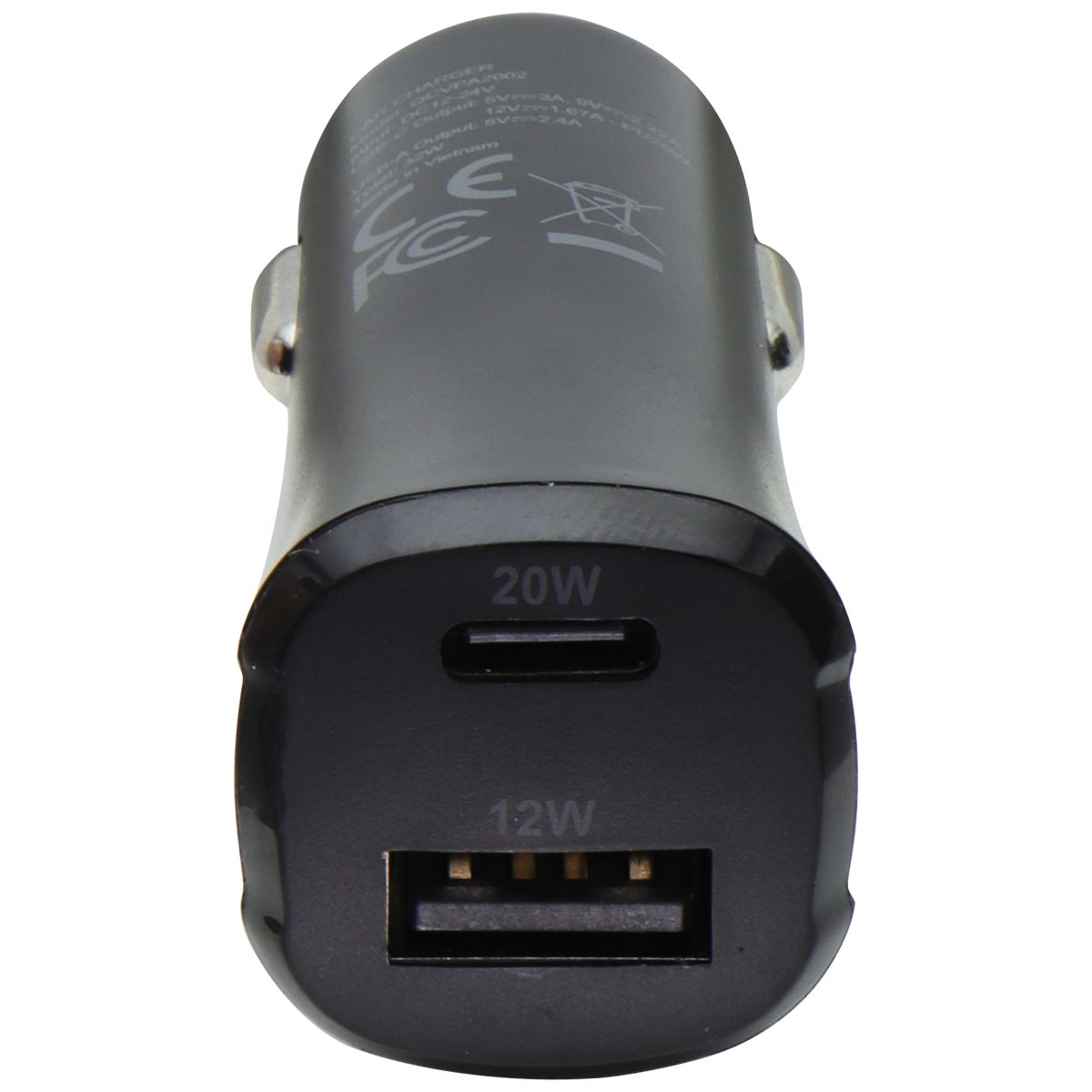 Quikcell 32W Dual Port (USB-C and USB-A) PD Car Charger - Black Cell Phone - Cables & Adapters Quikcell    - Simple Cell Bulk Wholesale Pricing - USA Seller