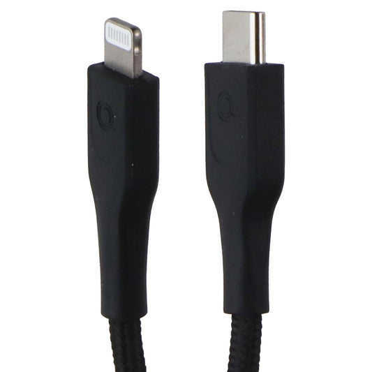 Quikcell 6Ft Braided USB-C to Lightning 8-Pin Charging Cable - Black Cell Phone - Cables & Adapters Quikcell - Simple Cell Bulk Wholesale Pricing - USA Seller