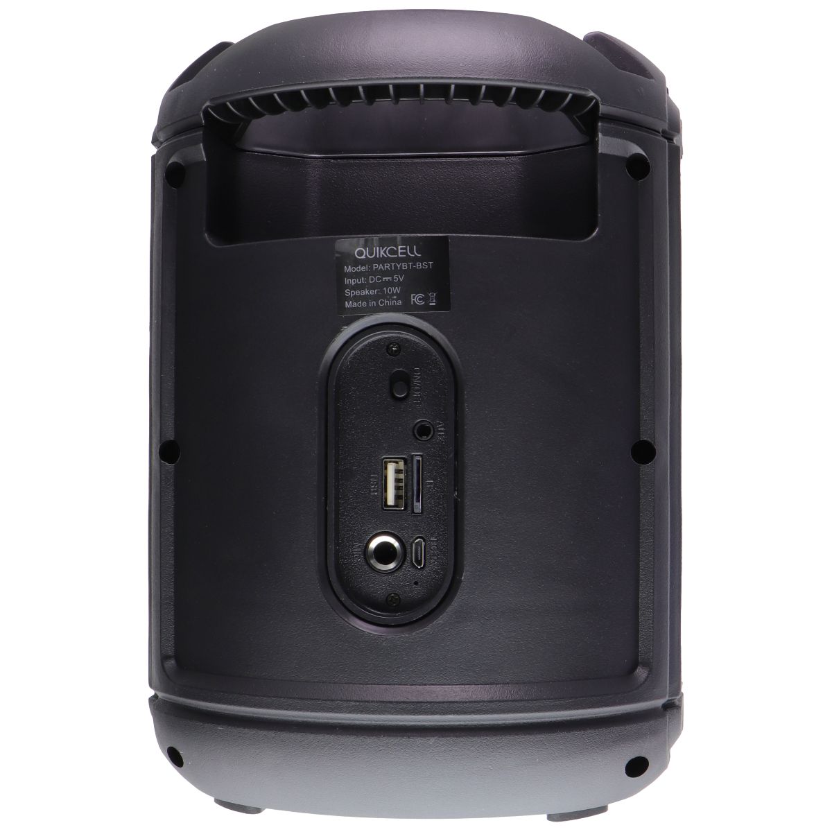 Quikcell Party Beat Boost Wireless LED Speaker with Microphone Input - Black Home Multimedia - Home Speakers & Subwoofers Quikcell - Simple Cell Bulk Wholesale Pricing - USA Seller