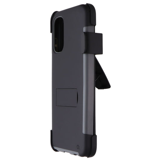 Quikcell Advocate + Holster for Motorola Moto G Stylus (2022) - Steel Black Cell Phone - Cases, Covers & Skins Quikcell    - Simple Cell Bulk Wholesale Pricing - USA Seller