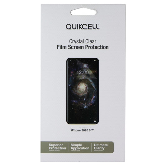 Quikcell Crystal Clear Film Screen Protection for Apple iPhone 12 Pro Max Cell Phone - Screen Protectors Quikcell    - Simple Cell Bulk Wholesale Pricing - USA Seller