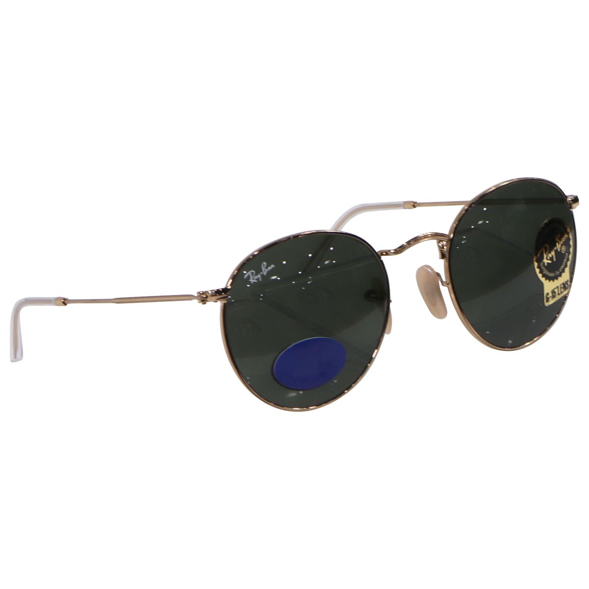 Ray-Ban (RB3447) Round Metal Sunglasses - 50mm - Matte Gold/Polarized G-15 Green Other Sporting Goods Ray-Ban    - Simple Cell Bulk Wholesale Pricing - USA Seller