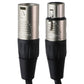 REAN Live Wire Essential XLR Microphone Cable - 1-ft Black Portable Audio - Cables & Adapters REAN - Simple Cell Bulk Wholesale Pricing - USA Seller