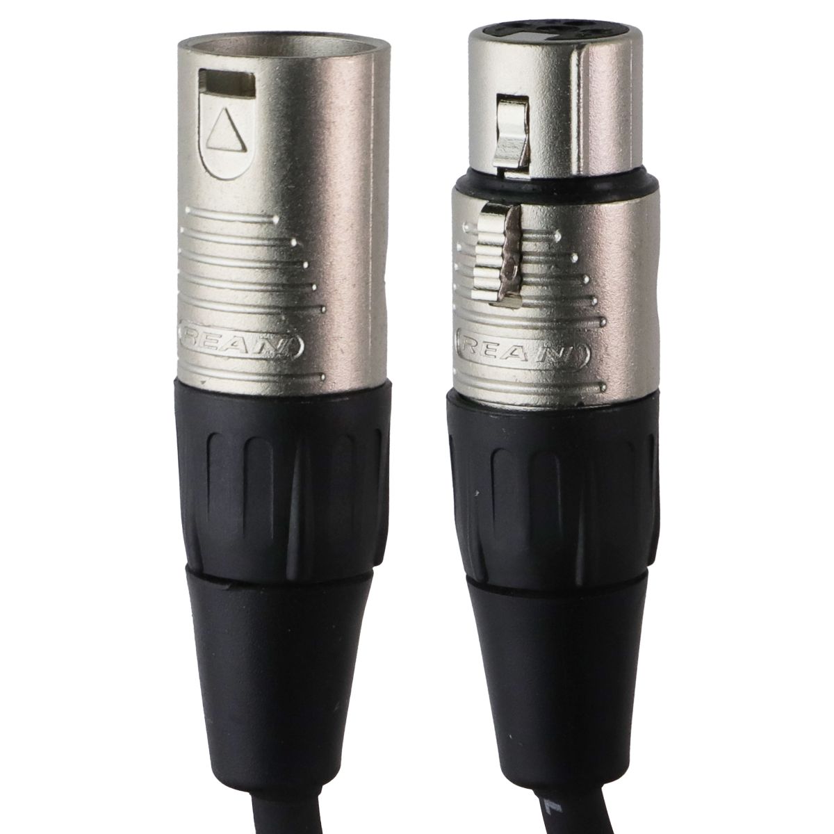 REAN Live Wire Essential XLR Microphone Cable - 1-ft Black Portable Audio - Cables & Adapters REAN - Simple Cell Bulk Wholesale Pricing - USA Seller