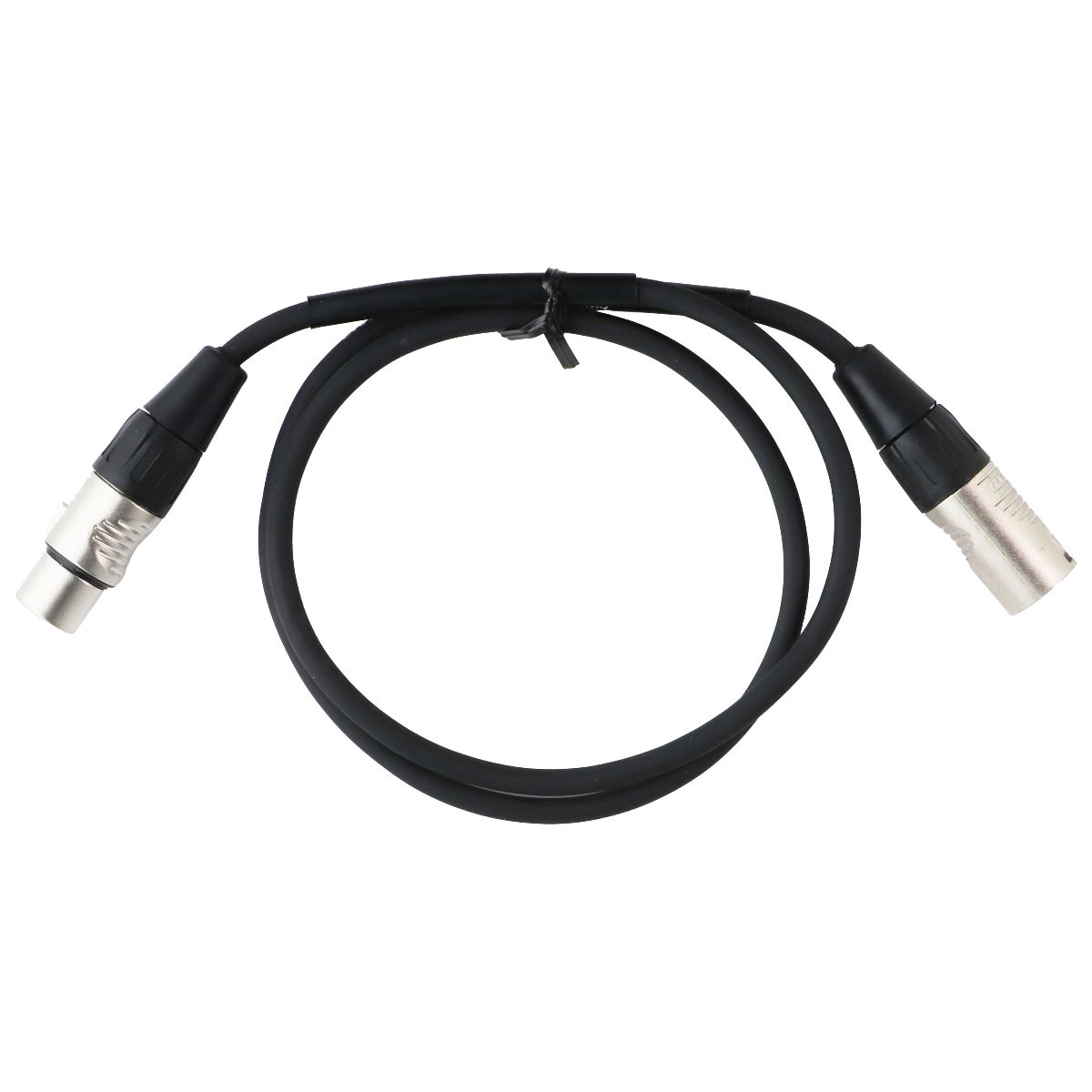 REAN Live Wire Essential XLR Microphone Cable - 1-ft Black Portable Audio - Cables & Adapters REAN - Simple Cell Bulk Wholesale Pricing - USA Seller