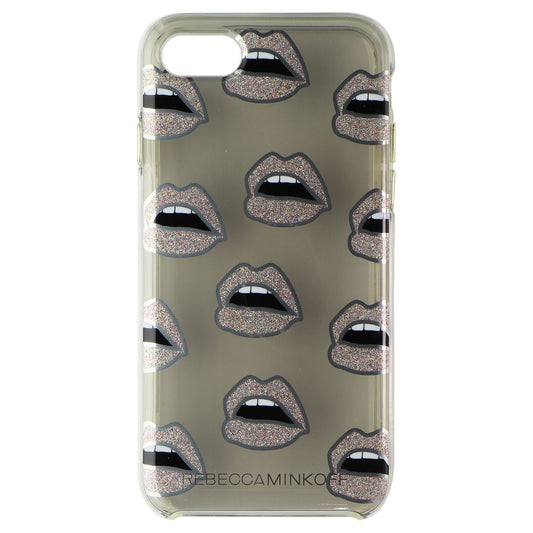 Rebecca Minkoff Double Up Series Case for Apple iPhone 7 - Clear/Glitter Lips Cell Phone - Cases, Covers & Skins Rebecca Minkoff    - Simple Cell Bulk Wholesale Pricing - USA Seller