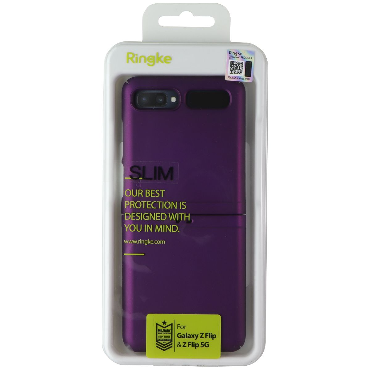 Ringke Slim Series Case for Samsung Galaxy Z Flip/Z Flip 5G - Purple Cell Phone - Cases, Covers & Skins Ringke - Simple Cell Bulk Wholesale Pricing - USA Seller