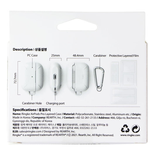 Ringke AirPods Pro Layered Anti-Scratch Hard Case - Matte Clear iPod, Audio Player Accessories - Cases, Covers & Skins Ringke - Simple Cell Bulk Wholesale Pricing - USA Seller