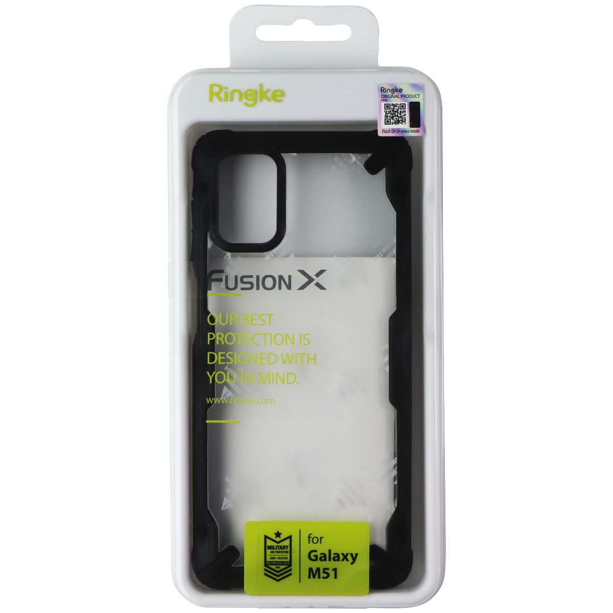 Ringke Fusion X Series Case for Samsung Galaxy M51 - Black / Clear Cell Phone - Cases, Covers & Skins Ringke - Simple Cell Bulk Wholesale Pricing - USA Seller