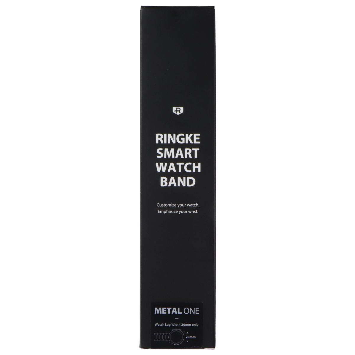 Ringke Metal One Series Watch Band for (20mm) Galaxy Watch Lugs - Black Smart Watch Accessories - Watch Bands Ringke - Simple Cell Bulk Wholesale Pricing - USA Seller