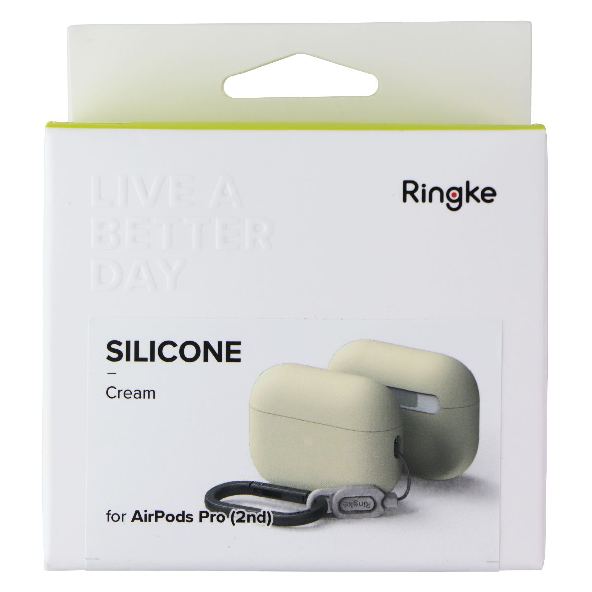 Ringke Silicone Case for Apple AirPods Pro 2nd Generation Case - Cream iPod, Audio Player Accessories - Cases, Covers & Skins Ringke - Simple Cell Bulk Wholesale Pricing - USA Seller