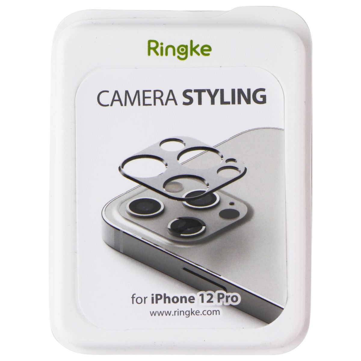 Ringke Camera Styling Lens Protector for iPhone 12 Pro - Silver Cell Phone - Other Accessories Ringke - Simple Cell Bulk Wholesale Pricing - USA Seller