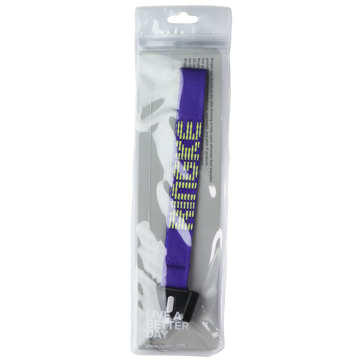 Ringke Camera and Phone Wrist Strap Lanyard - Royal Blue Blue / Yellow Letters Cell Phone - Armbands Ringke - Simple Cell Bulk Wholesale Pricing - USA Seller
