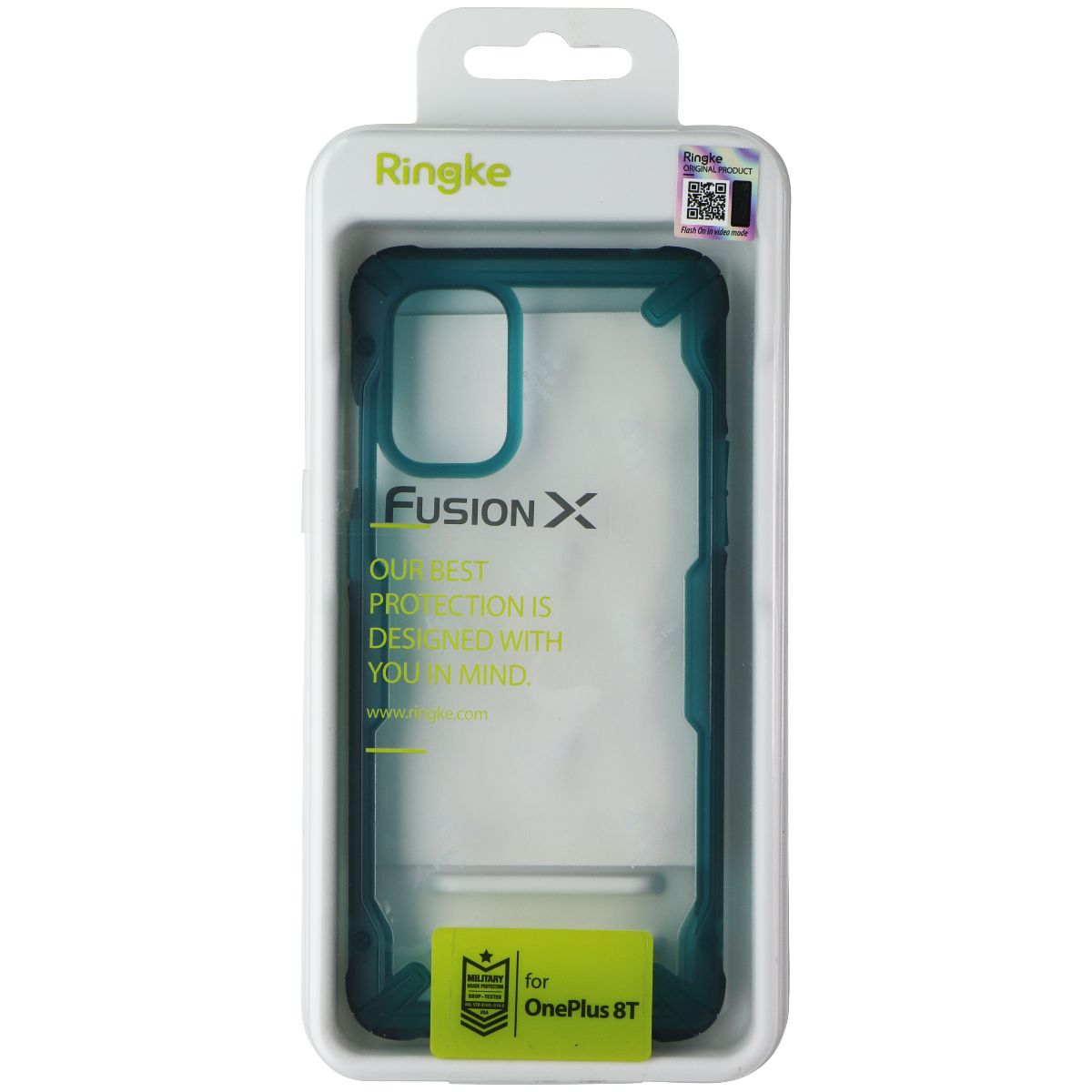 Ringke Fusion X Series Case for OnePlus 8T/8T Plus 5G - Turquoise Green / Clear Cell Phone - Cases, Covers & Skins Ringke - Simple Cell Bulk Wholesale Pricing - USA Seller