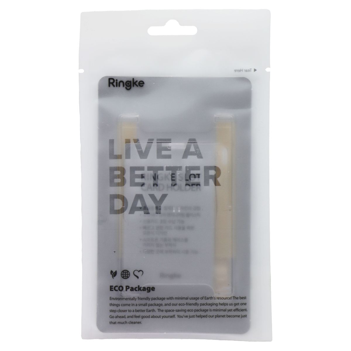 Ringke Adhesive Slot Card Holder for Phone Case - Clear Mist Cell Phone - Other Accessories Ringke - Simple Cell Bulk Wholesale Pricing - USA Seller