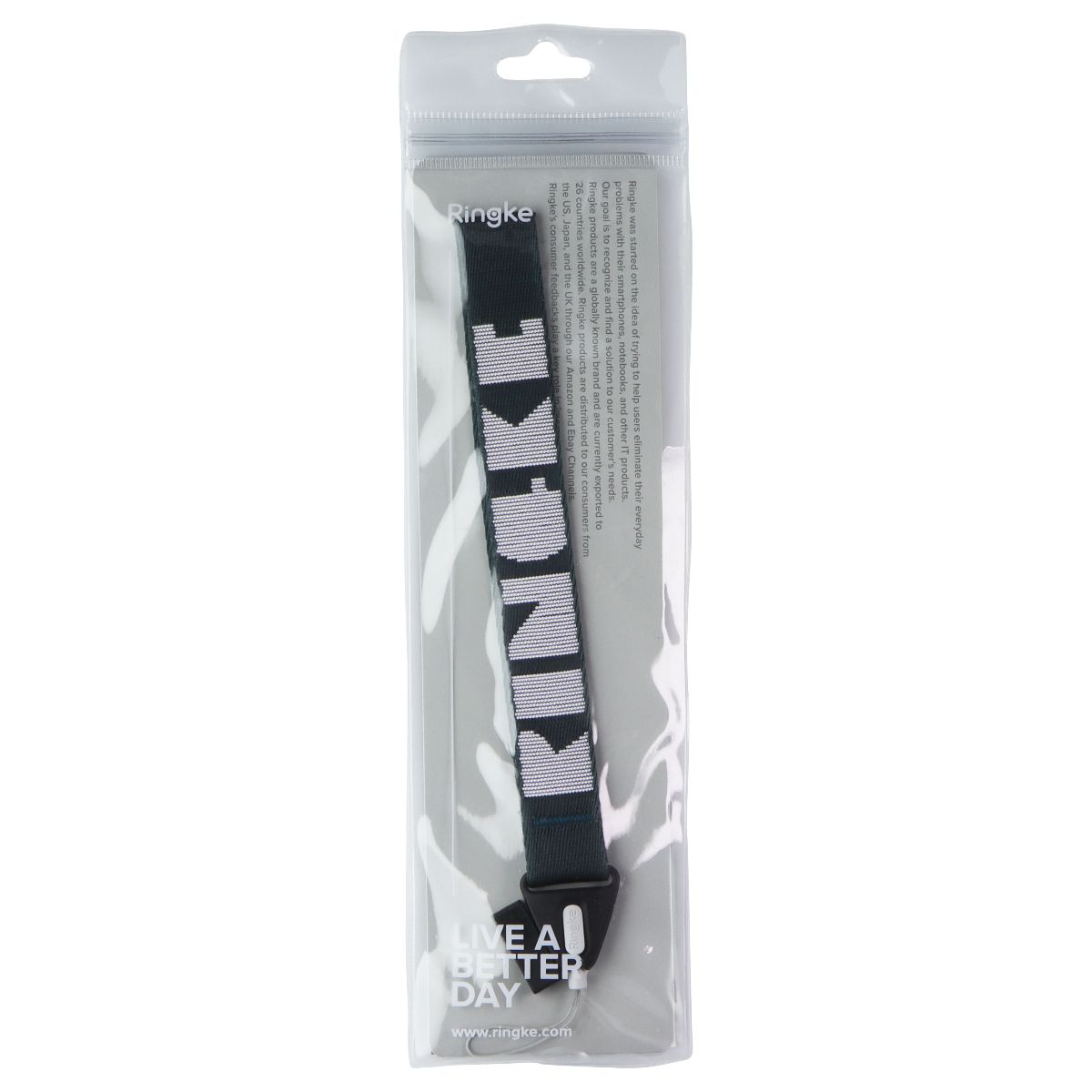 Ringke Camera and Phone Wrist Strap Lanyard - Peacock Green / White Letters Cell Phone - Armbands Ringke - Simple Cell Bulk Wholesale Pricing - USA Seller