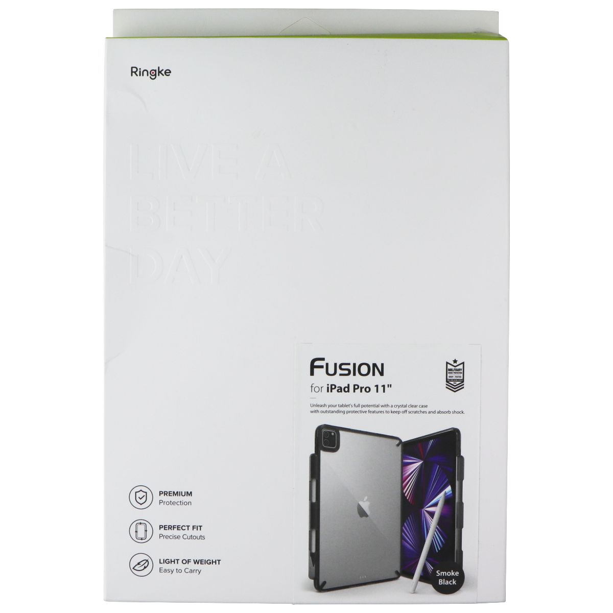 Ringke Fusion Series Case for Apple iPad Pro 11-in (2021/2020/2018) - Clear/Blk iPad/Tablet Accessories - Cases, Covers, Keyboard Folios Ringke - Simple Cell Bulk Wholesale Pricing - USA Seller