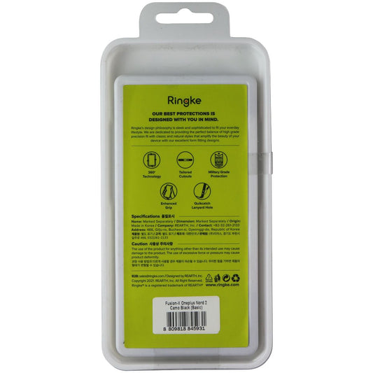 Ringke Fusion X Case for OnePlus Nord 2 5G - Black Camo