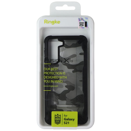 Ringke Fusion X Series Case for Samsung Galaxy S21 - Black Camo Cell Phone - Cases, Covers & Skins Ringke - Simple Cell Bulk Wholesale Pricing - USA Seller