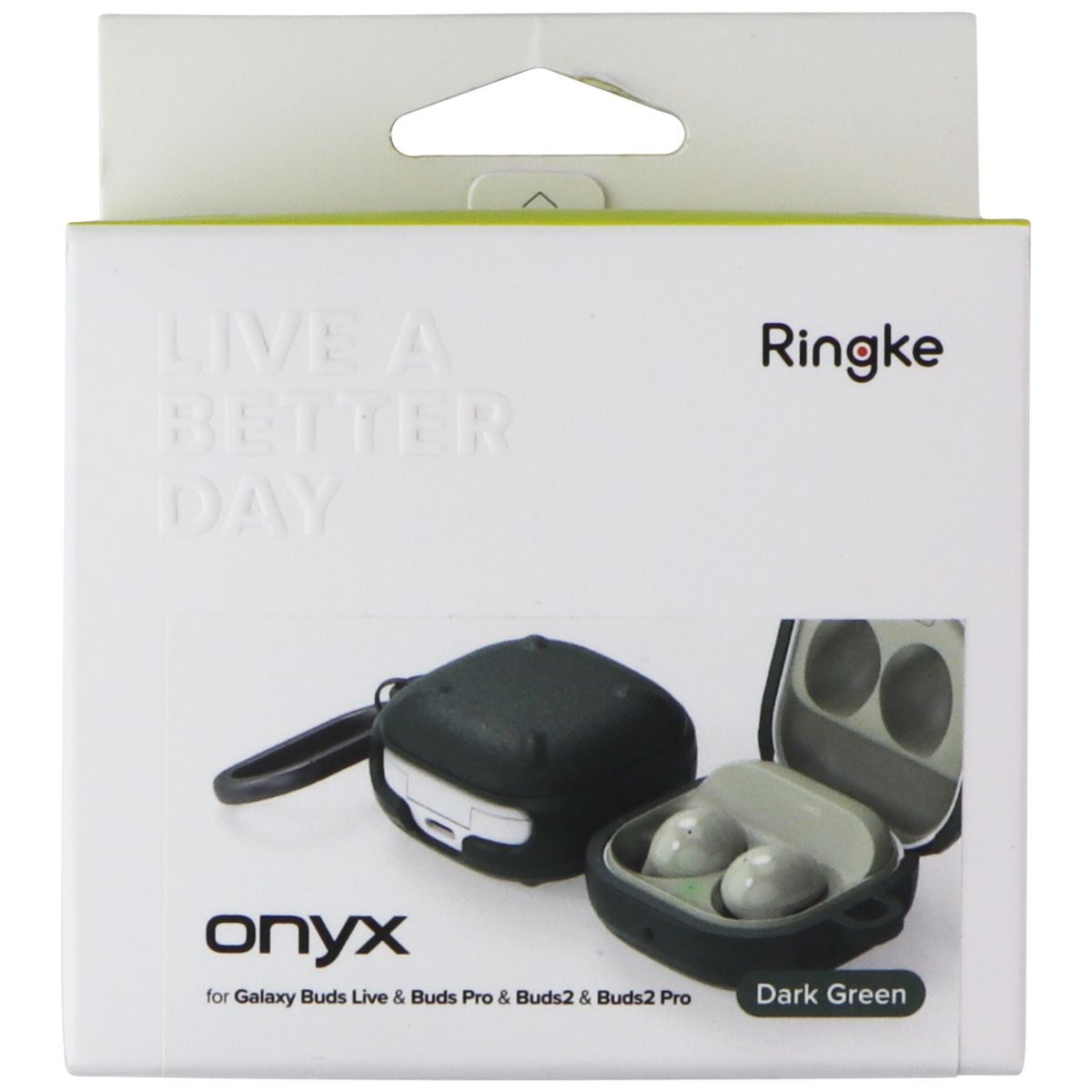 Ringke Onyx Case for Galaxy Buds Live/Buds Pro/Buds2/Buds2 Pro - Dark Green iPod, Audio Player Accessories - Cases, Covers & Skins Ringke - Simple Cell Bulk Wholesale Pricing - USA Seller