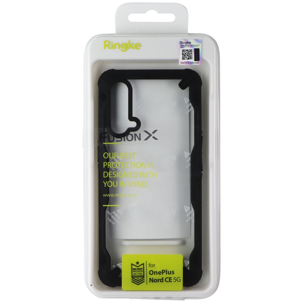 Ringke Fusion X Series Case for OnePlus Nord CE 5G - Clear / Black Cell Phone - Cases, Covers & Skins Ringke - Simple Cell Bulk Wholesale Pricing - USA Seller