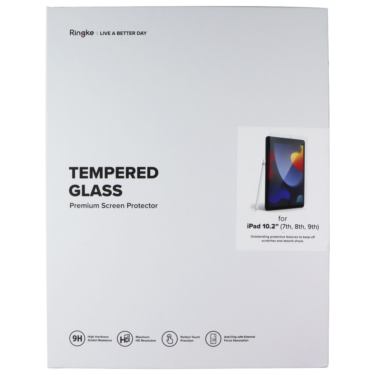 Ringke Tempered Glass Screen Protector for Apple iPad 10.2" (7th/8th/9th Gen)
