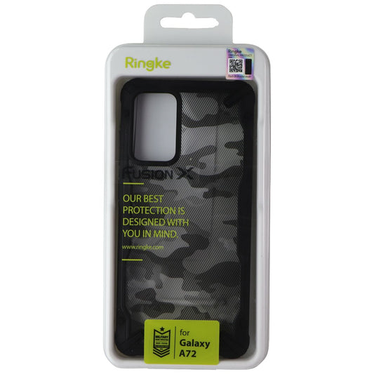 Ringke Fusion X Series Case for Samsung Galaxy A72 - Black Camo Cell Phone - Cases, Covers & Skins Ringke - Simple Cell Bulk Wholesale Pricing - USA Seller