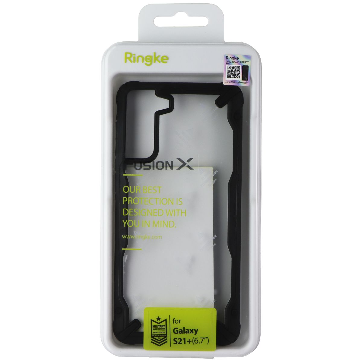 Ringke Fusion X Series Case for Samsung Galaxy S21 Plus - Clear / Black Cell Phone - Cases, Covers & Skins Ringke - Simple Cell Bulk Wholesale Pricing - USA Seller