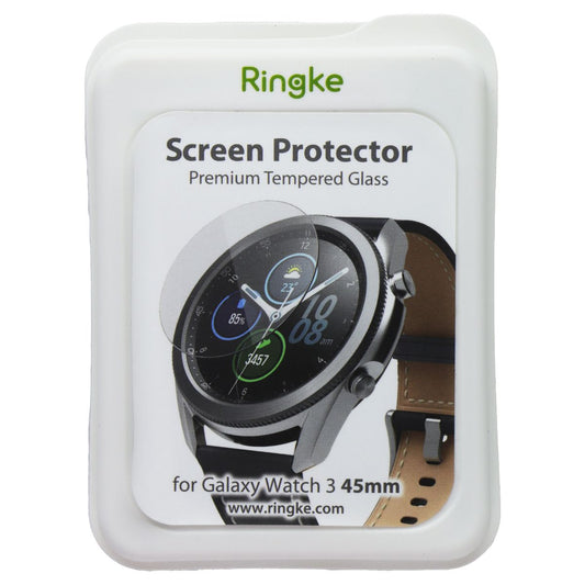 Ringke Premium Tempered Glass Screen Protector for Galaxy Watch 3 (45mm) - 4 Pk